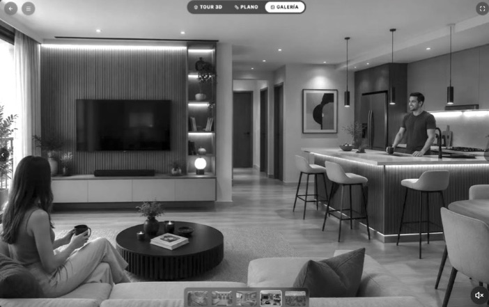 Tour virtual 360 de un apartamento modelo
